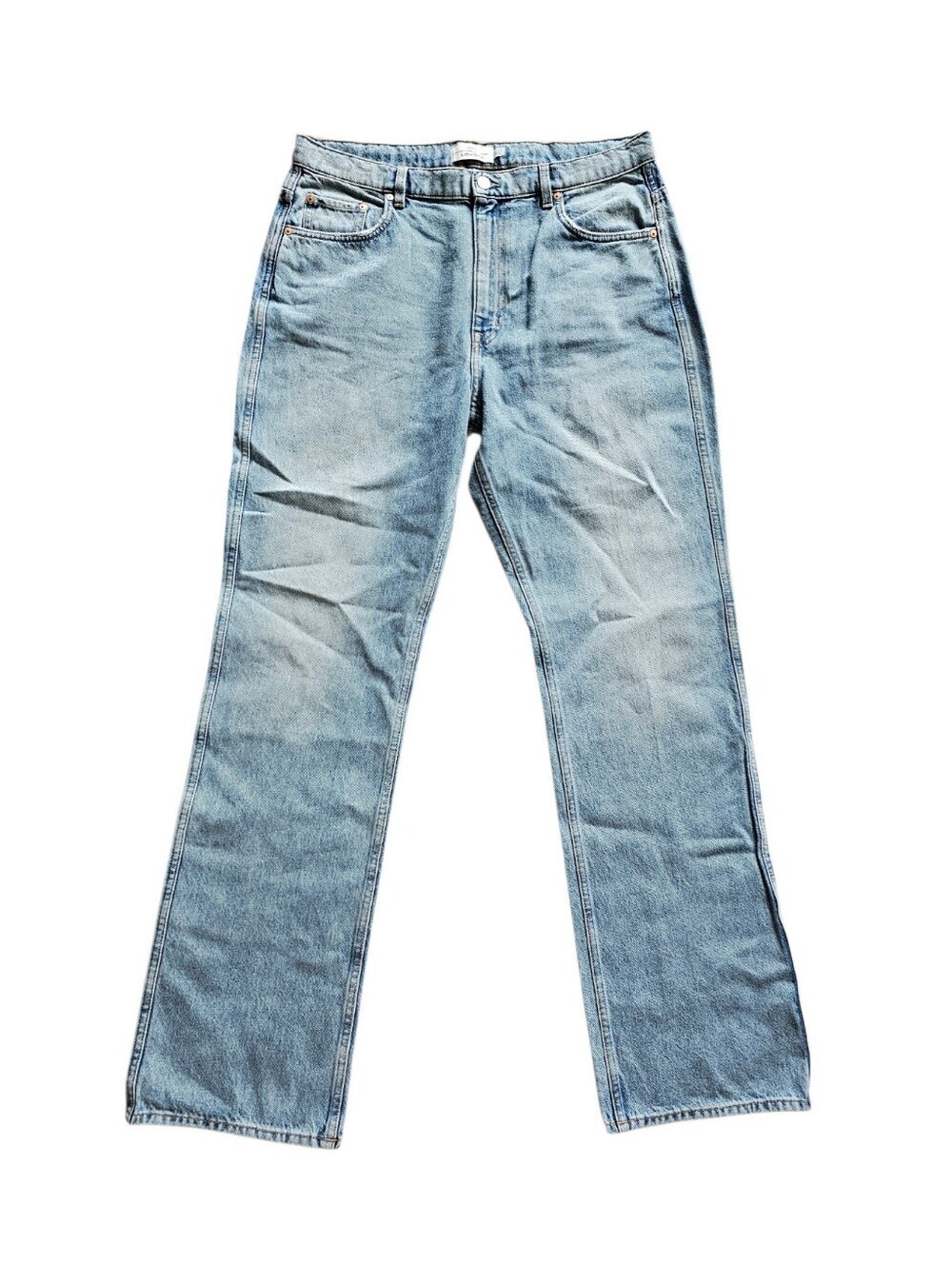 & Other Stories High Rise Light Blue Straight Leg Jeans Size 32